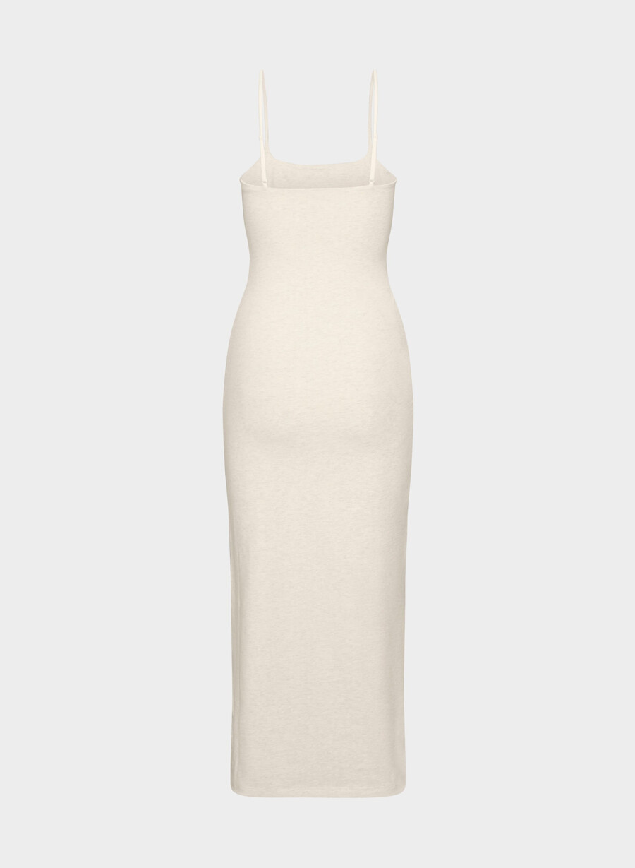 rochie maxi camișon casual contour summon heather light oatmea