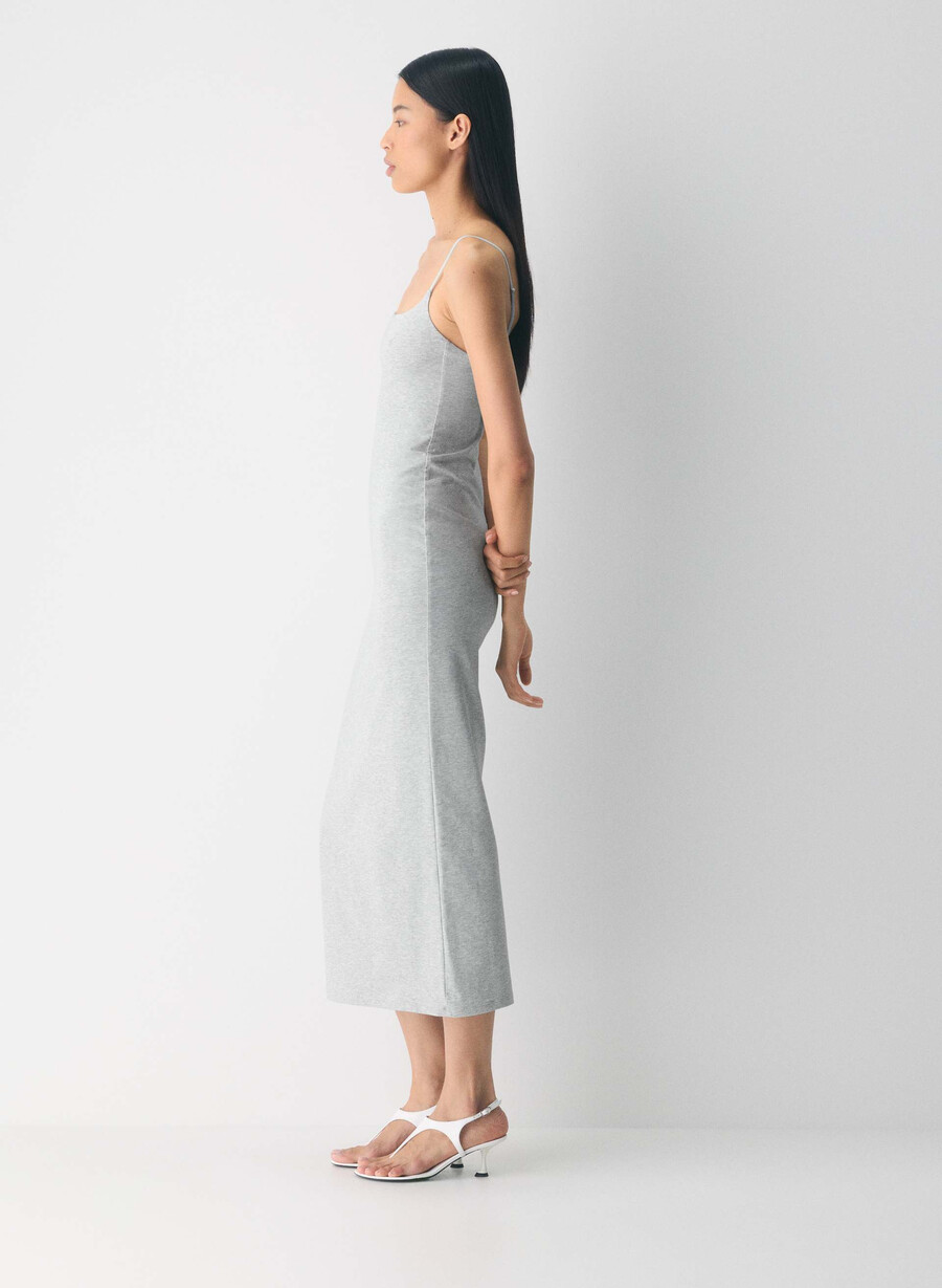 rochie maxi camișon casual contour summon heather chrome
