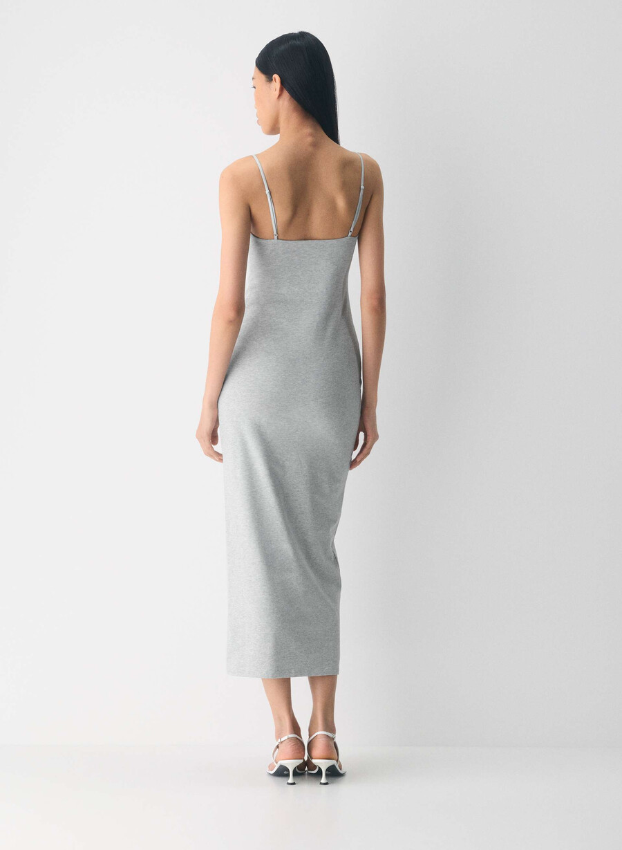 rochie maxi camișon casual contour summon heather chrome