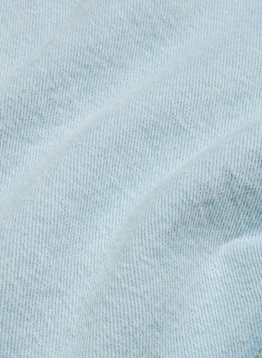 fustă denim forum alba micro denim albastru de plajă fără stres