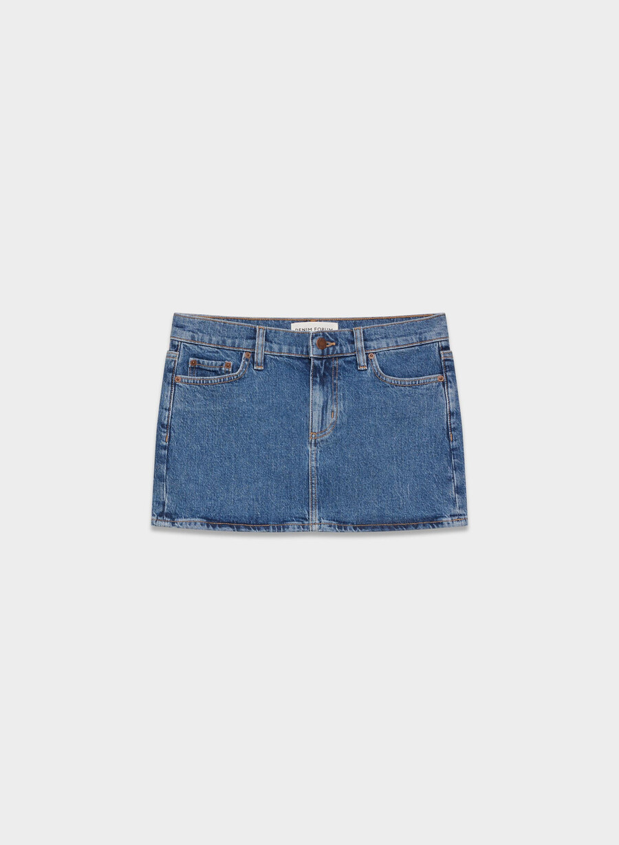 fustă denim forum alba micro denim no-stress mediu blu