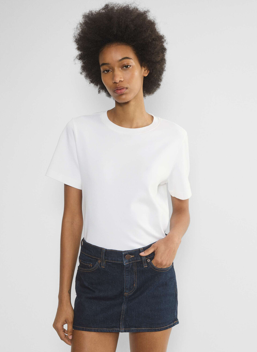fustă micro din denim denim forum alba no-stress albastru Închis