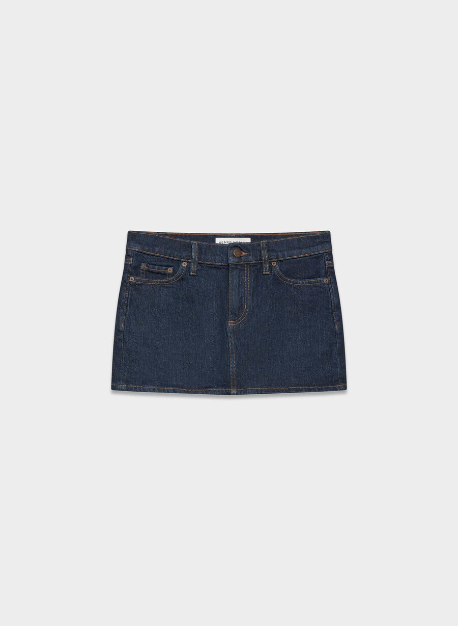 fustă micro din denim denim forum alba no-stress albastru Închis