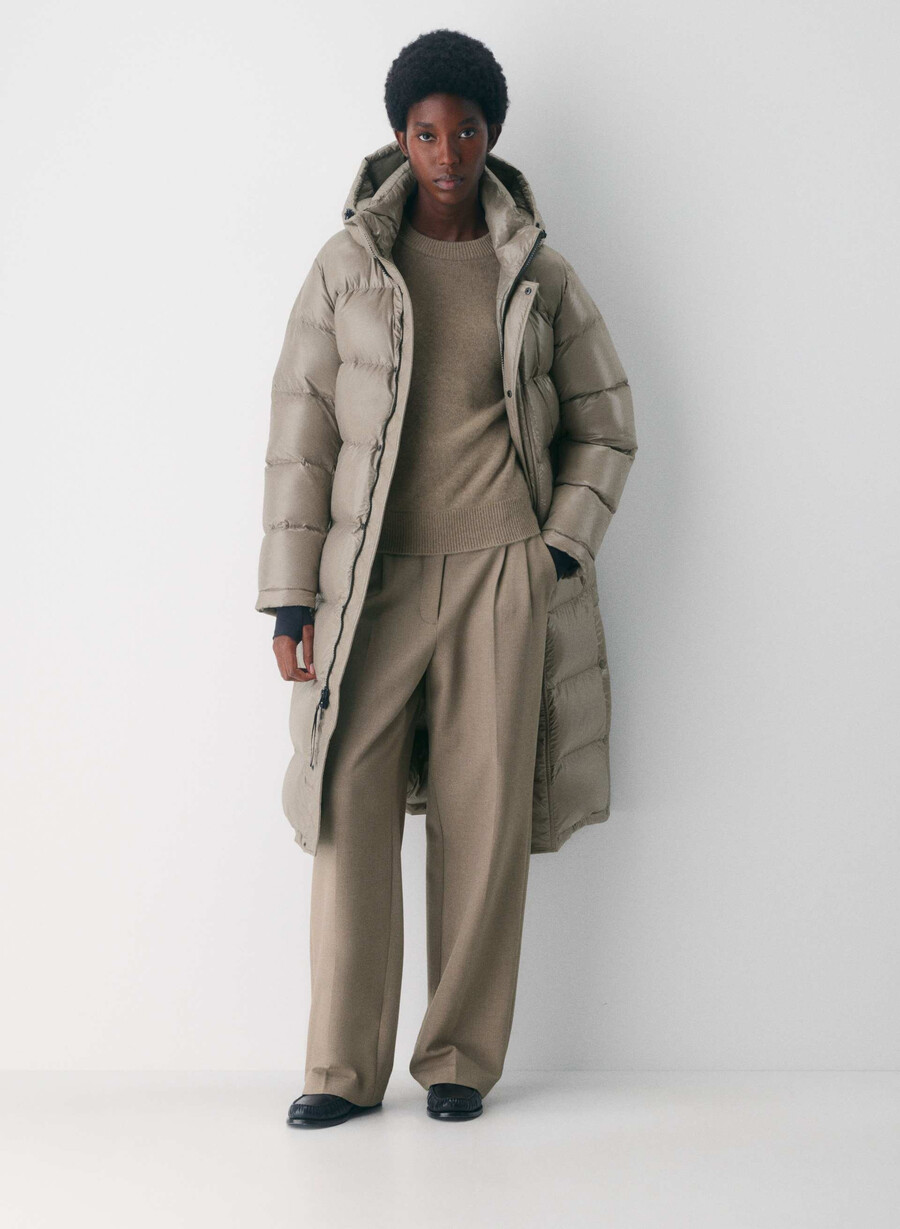 super puff lung - taupe modern cu luciu intens