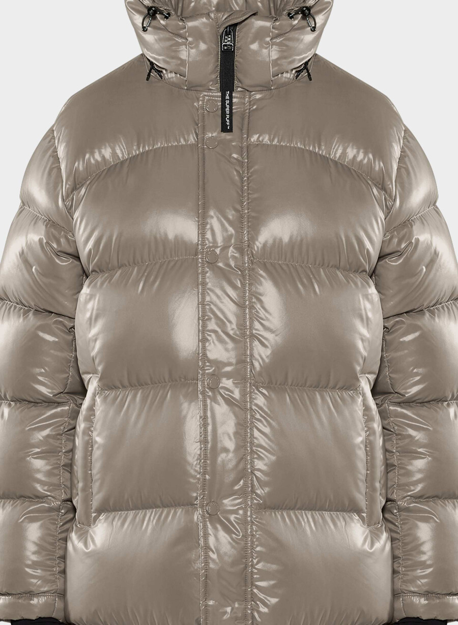 super puff lung - taupe modern cu luciu intens