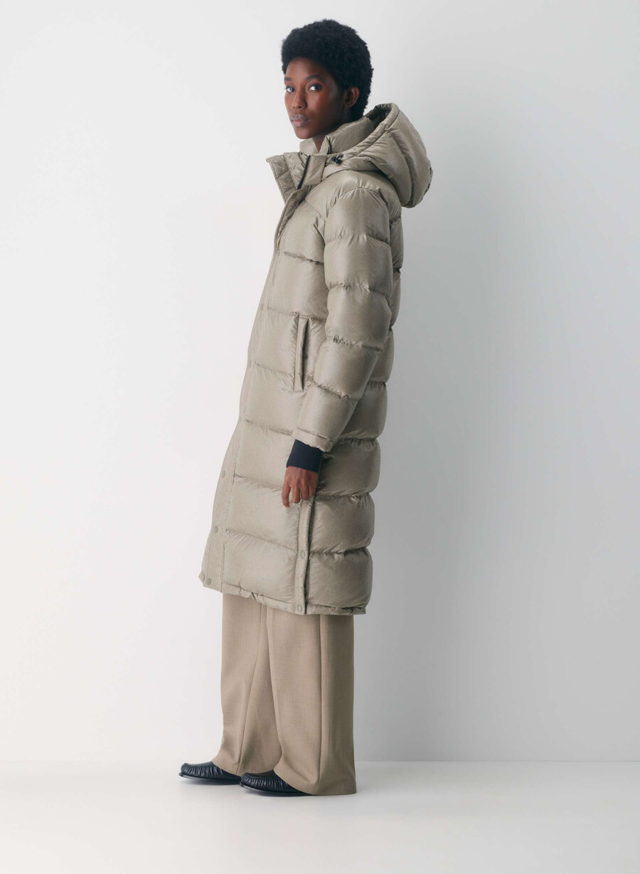 super puff lung - taupe modern cu luciu intens