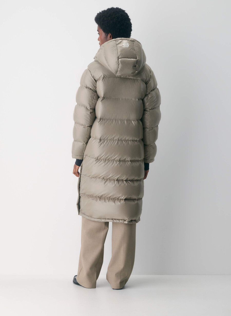 super puff lung - taupe modern cu luciu intens