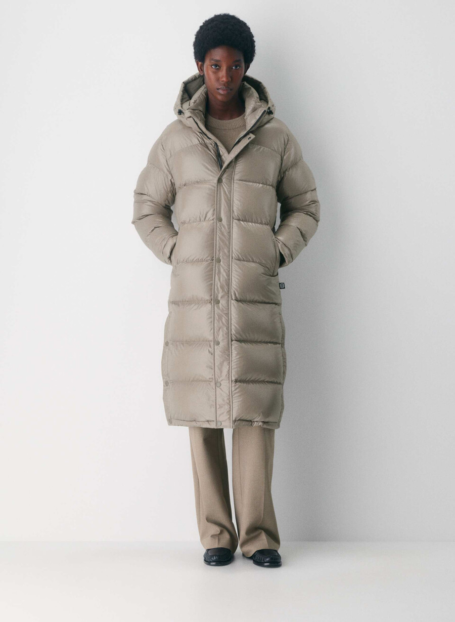 super puff lung - taupe modern cu luciu intens