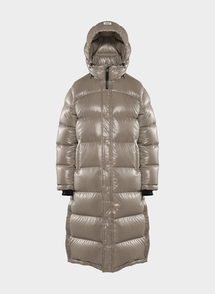 super puff lung - taupe modern cu luciu intens