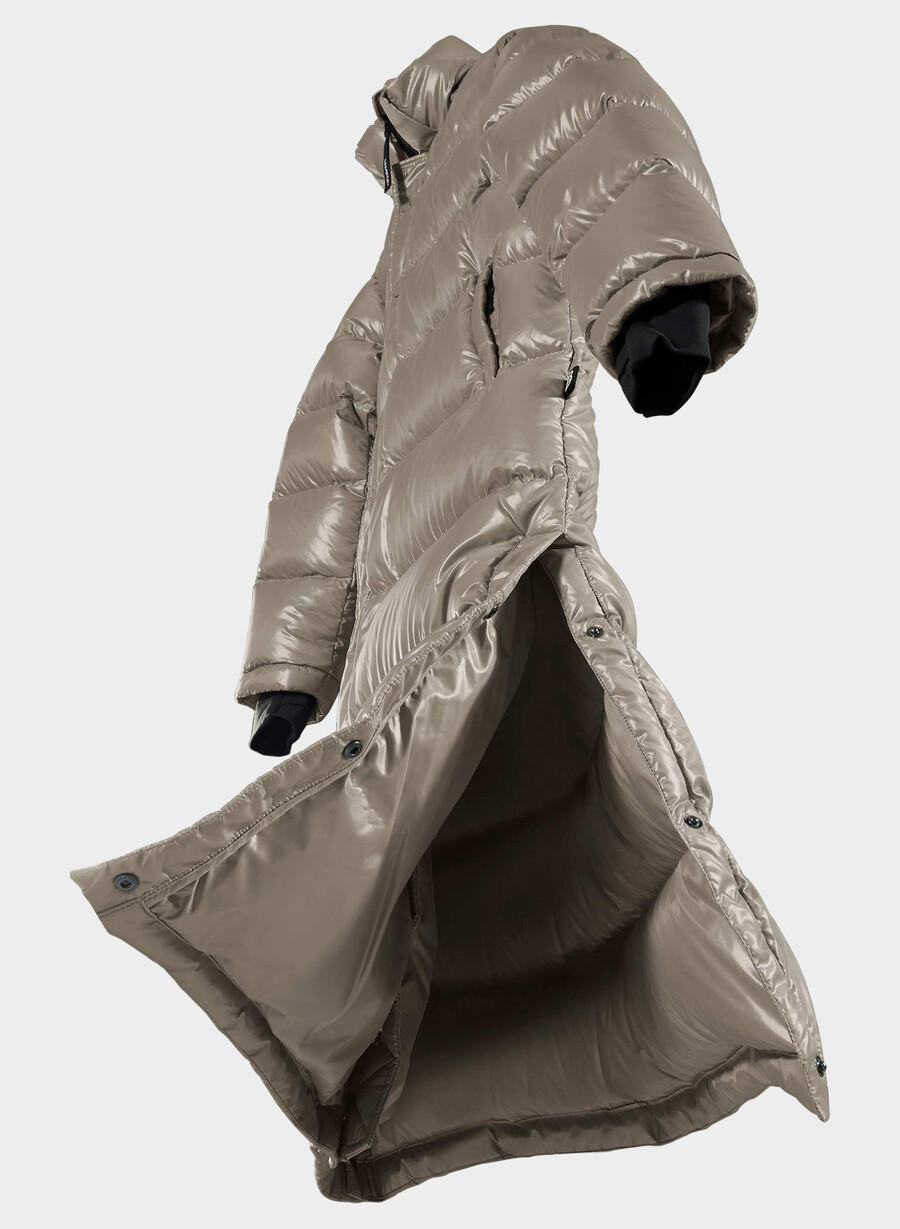 super puff lung - taupe modern cu luciu intens