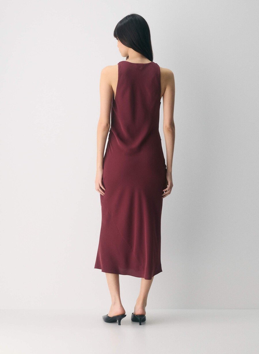 rochie de cont sumac burgundy