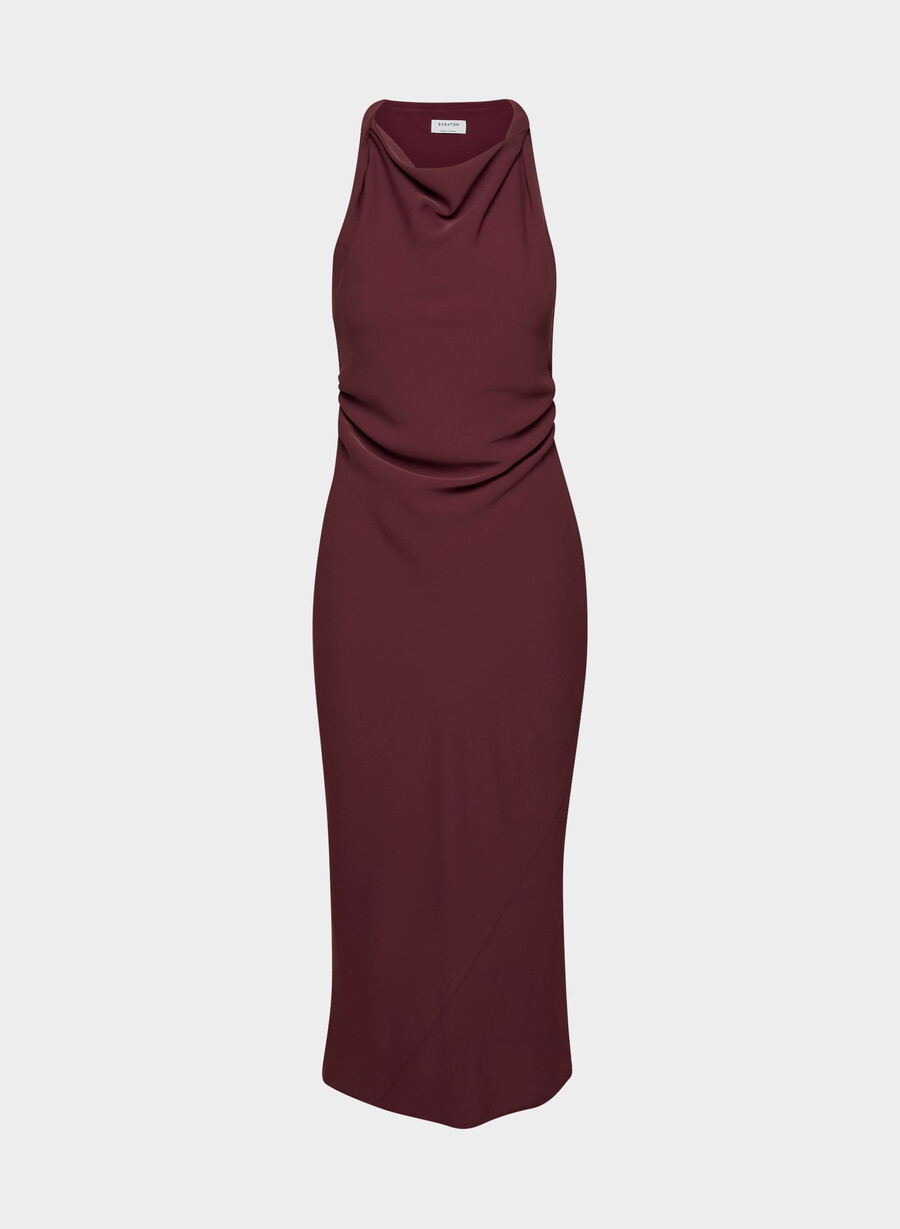 rochie de cont sumac burgundy