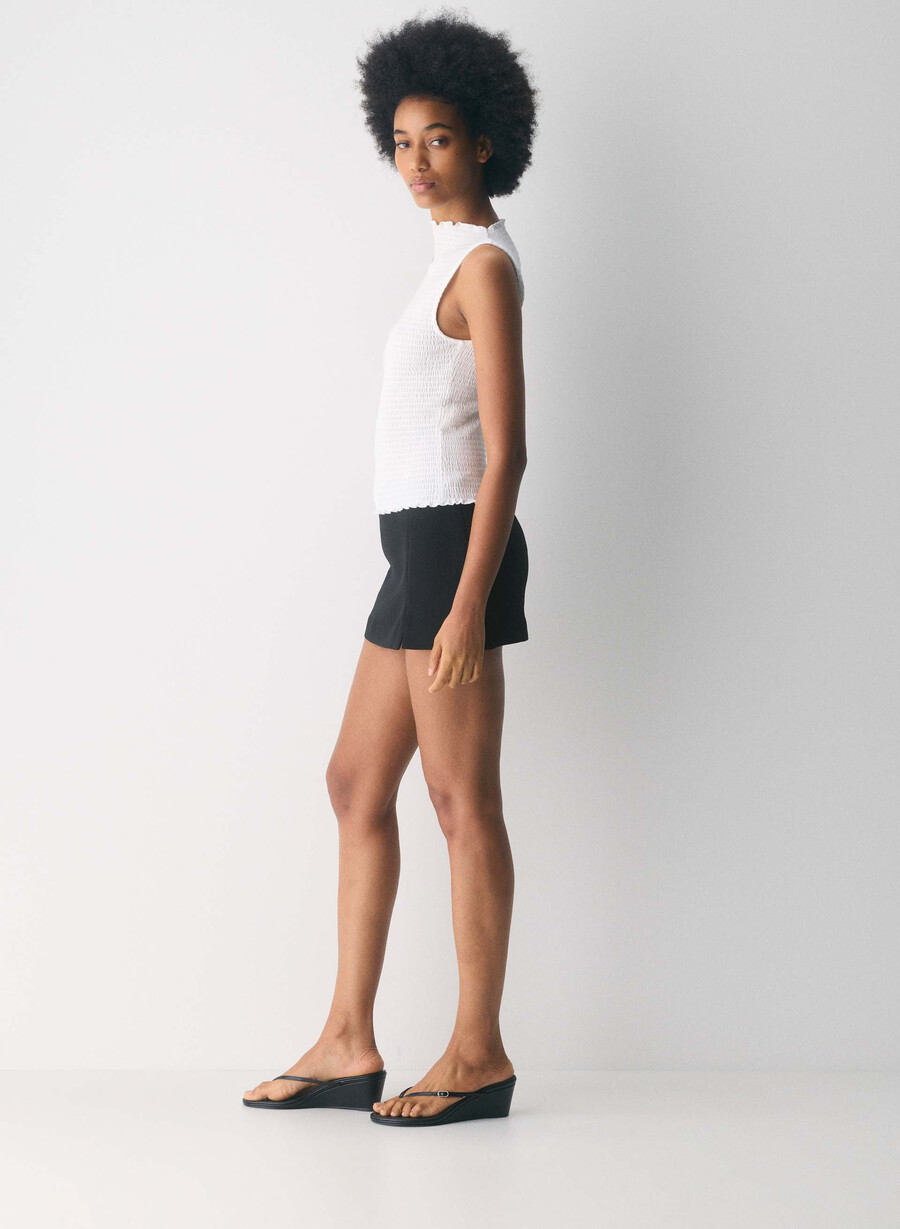 daphne skort - crepette negru