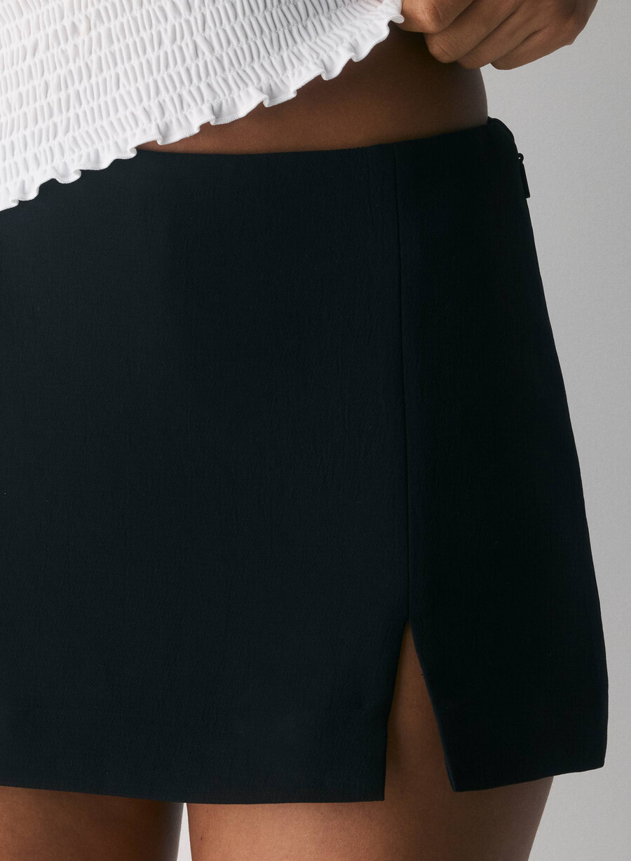 daphne skort - crepette negru