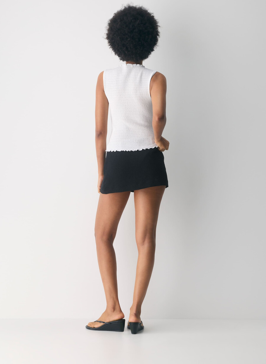 daphne skort - crepette negru