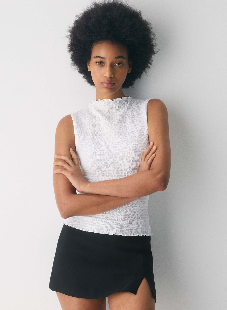 daphne skort - crepette negru