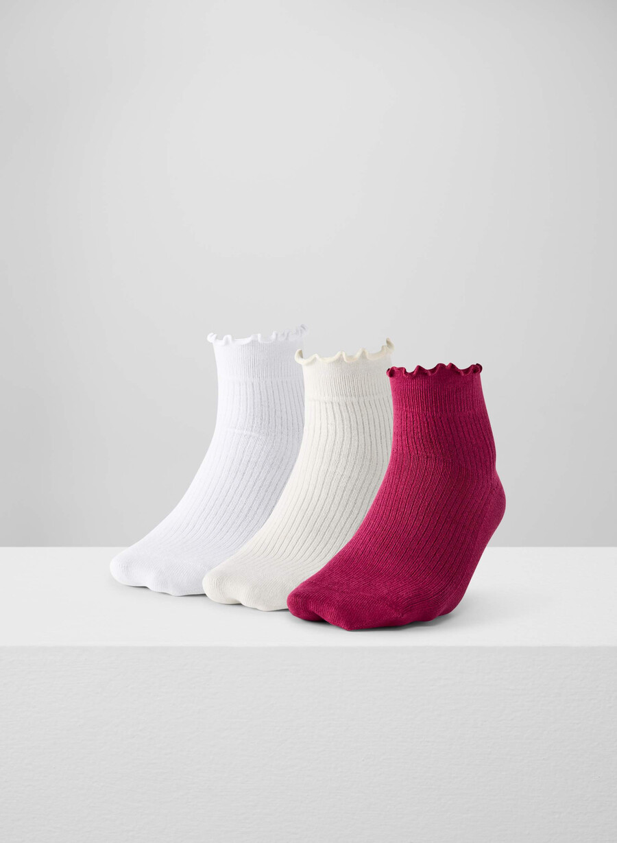 Șosete sugarplum pentru gleznă pachet de 3 culoare wtlt birchjcy rose