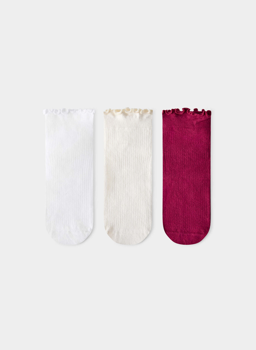 Șosete sugarplum pentru gleznă pachet de 3 culoare wtlt birchjcy rose