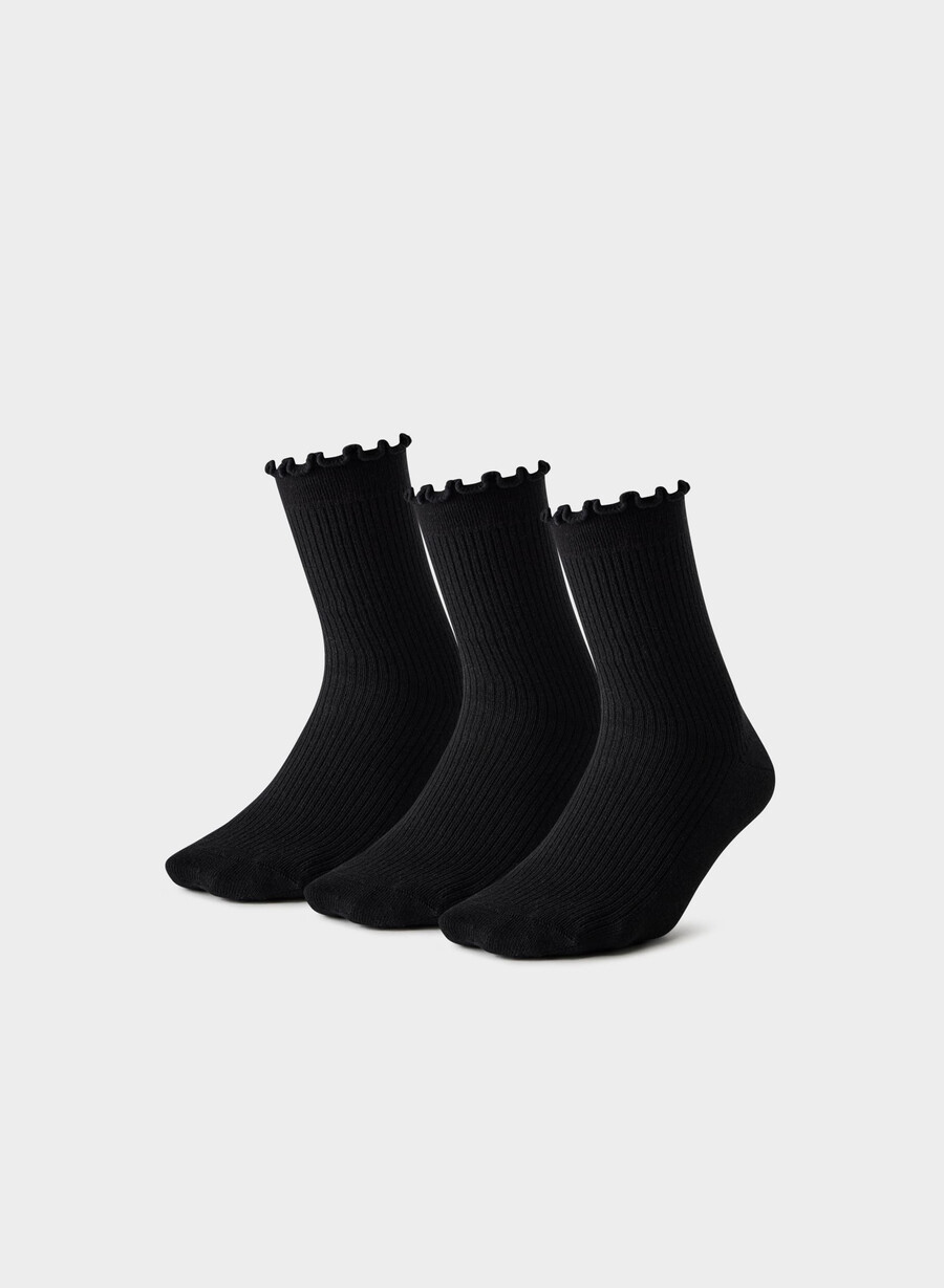 Șosete sugarplum crew set 3 buc. negre