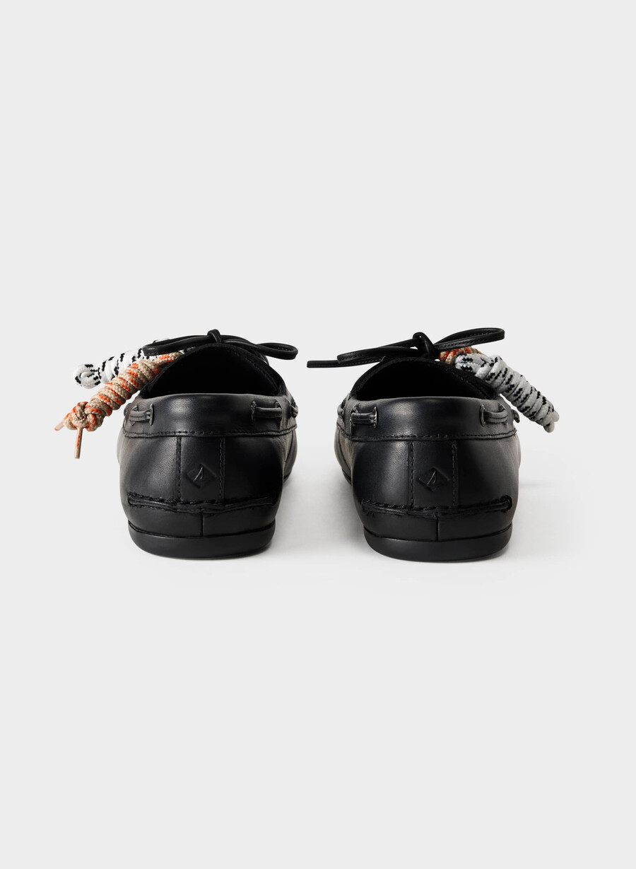 pantofi sport sperry x aritzia slim - piele netedă negru
