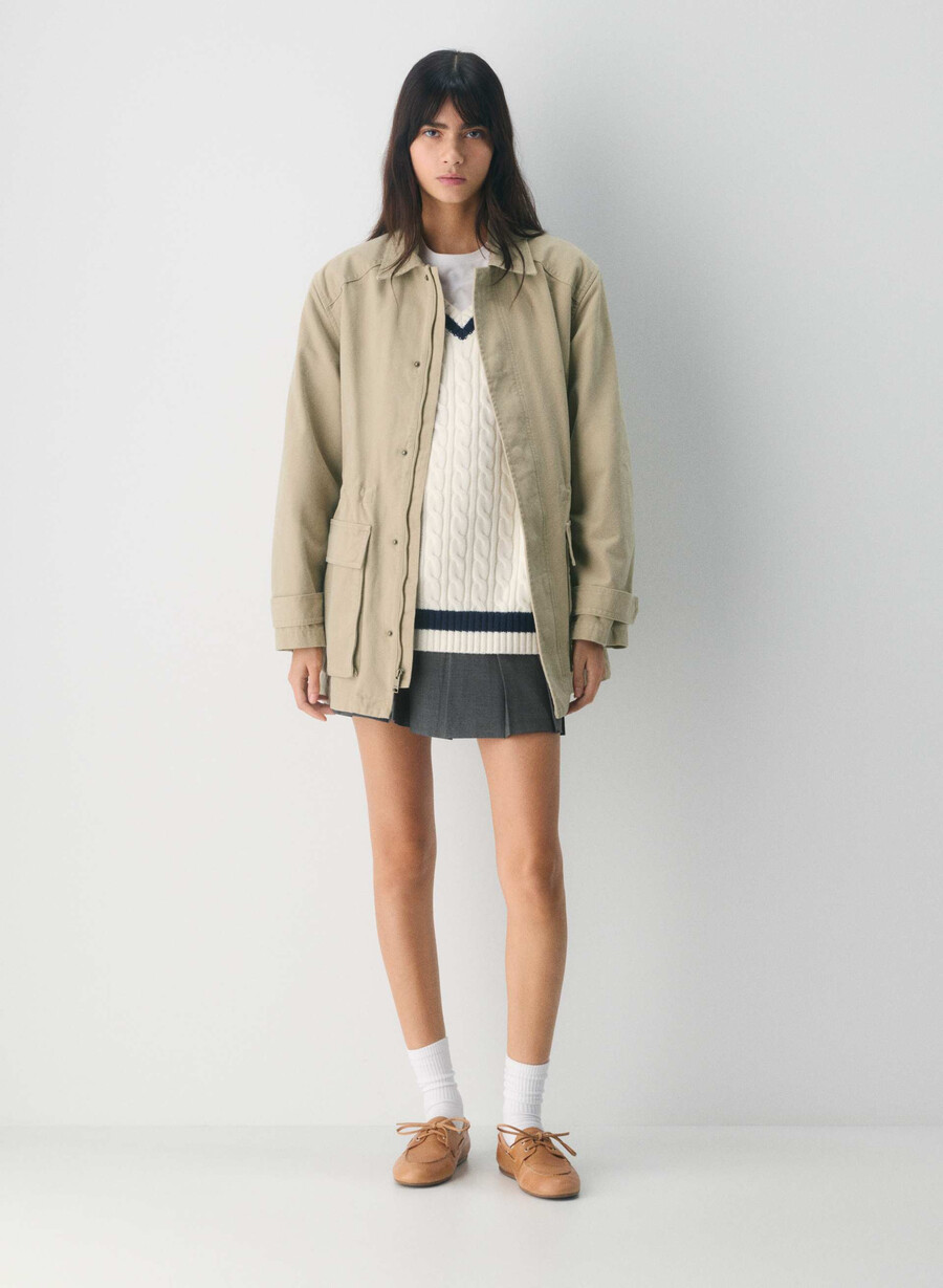 pantofi sport sperry x aritzia slim - piele netedă sahara sand