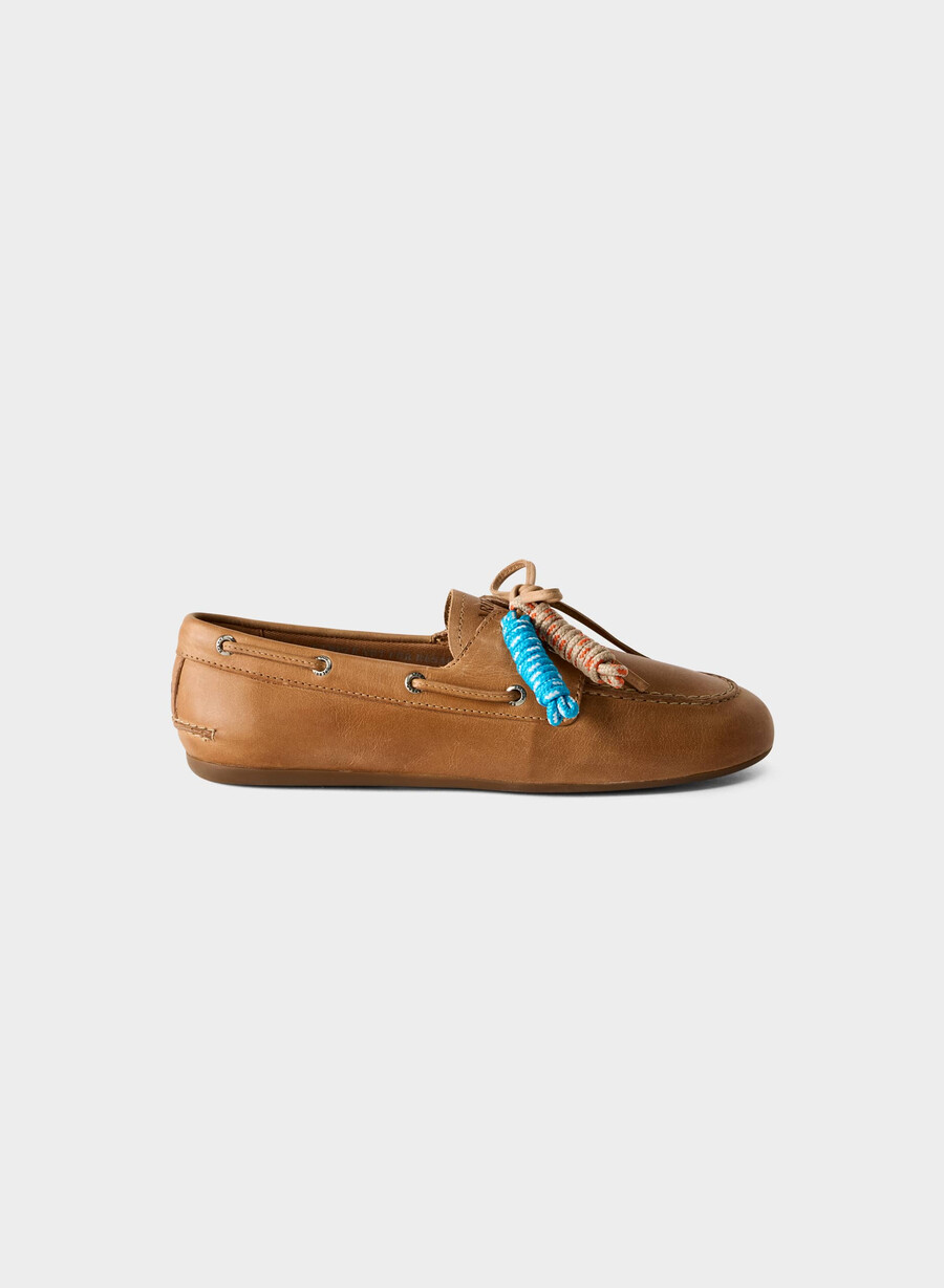 pantofi sport sperry x aritzia slim - piele netedă sahara sand