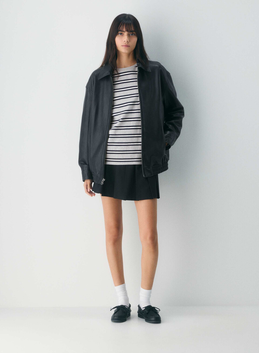 pantofi sport sperry x aritzia ao - piele netedă negru