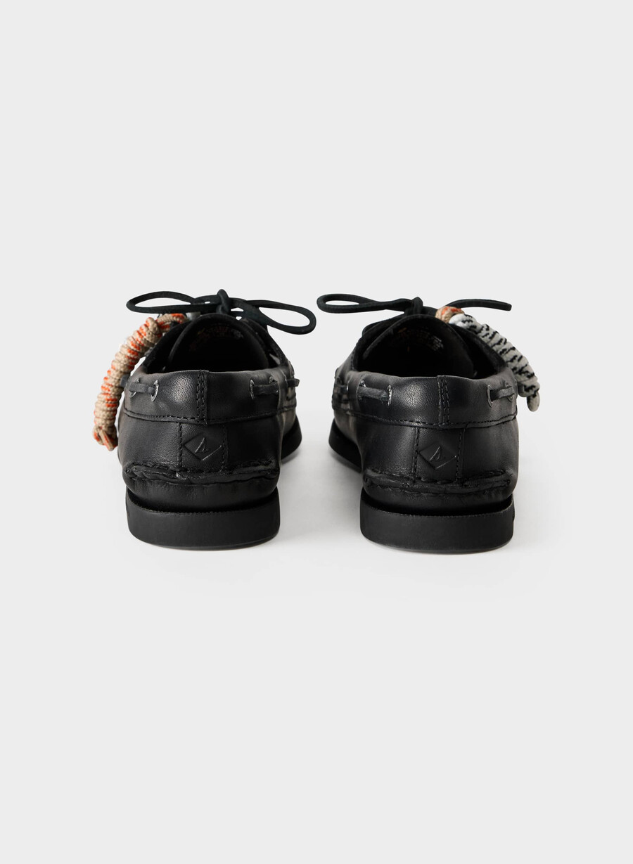 pantofi sport sperry x aritzia ao - piele netedă negru