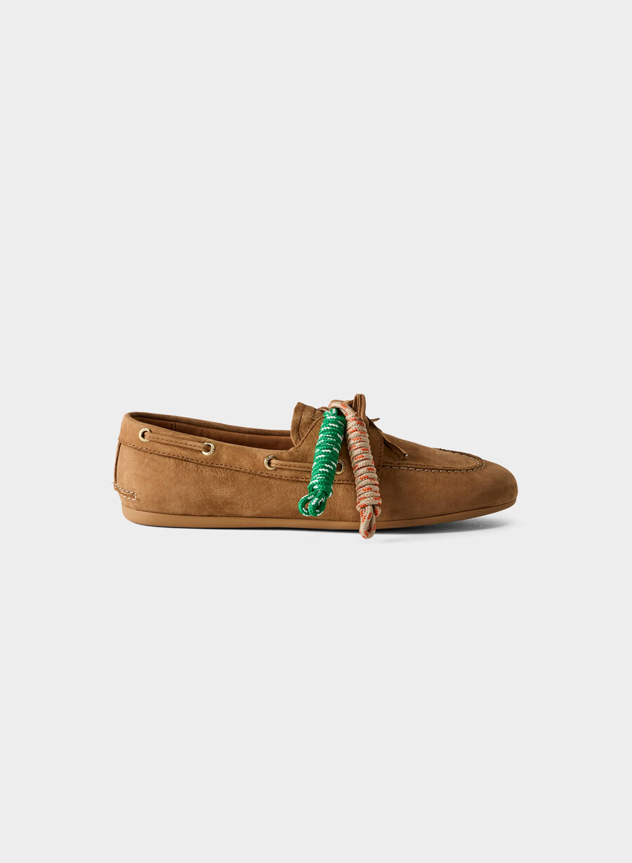 pantofi sport sperry x aritzia slim - piele nubuck galley brown