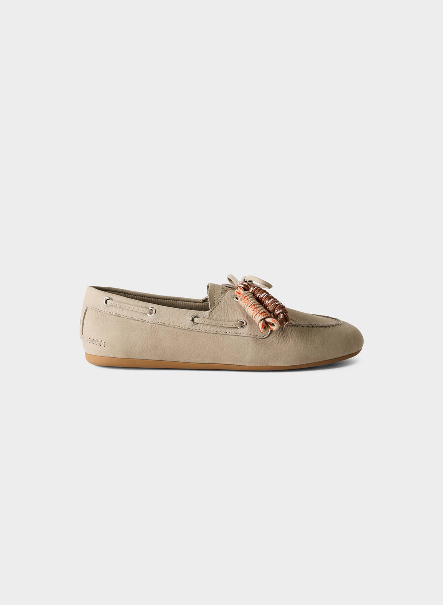 pantofi sport sperry x aritzia slim - piele nubuck mainstay bej