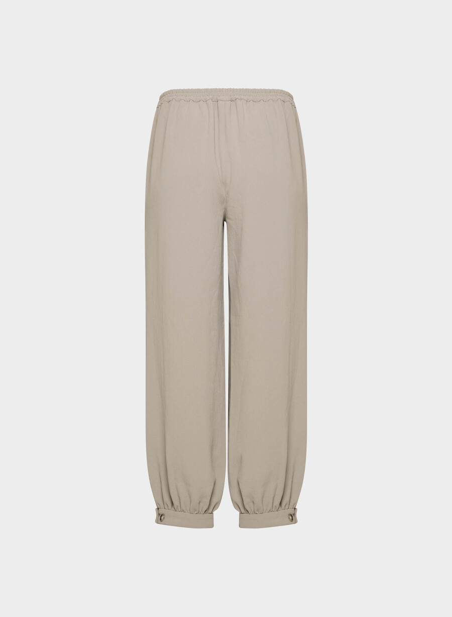 pantaloni de șofran - crepette nomad taupe