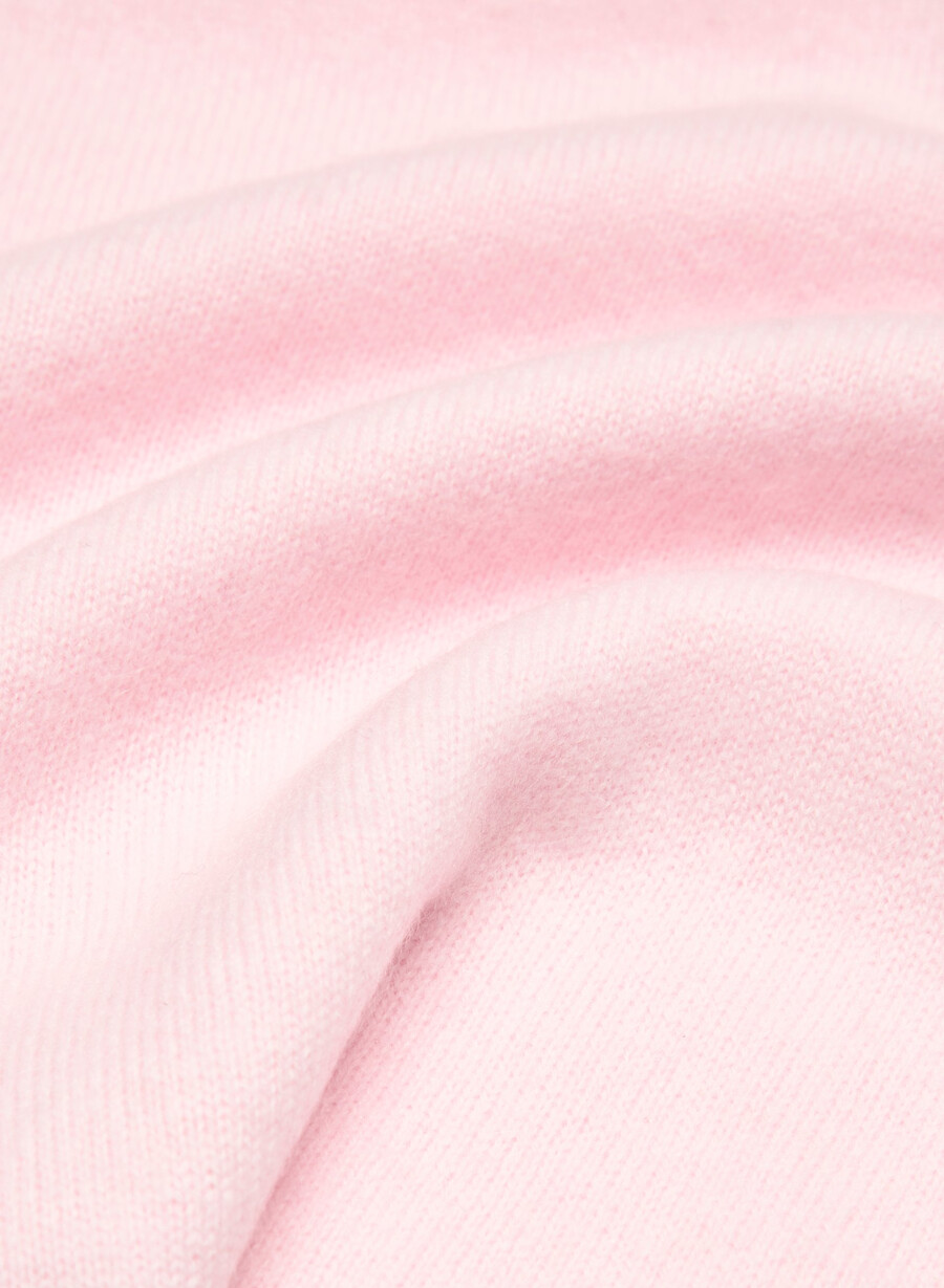 tricou polo cu mânecă lungă bare cashmere provenance villa pink