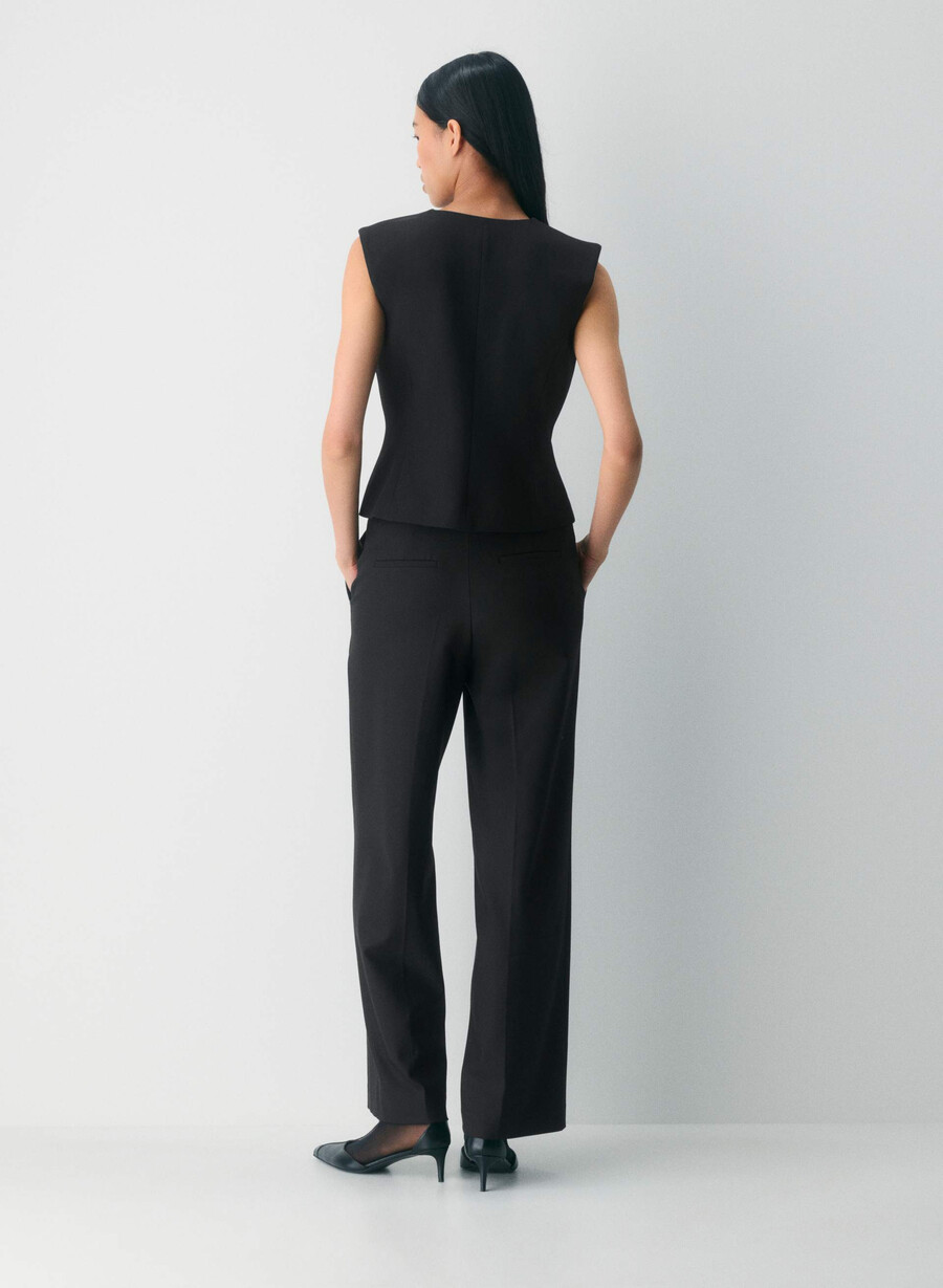 vestă duet - twill negru