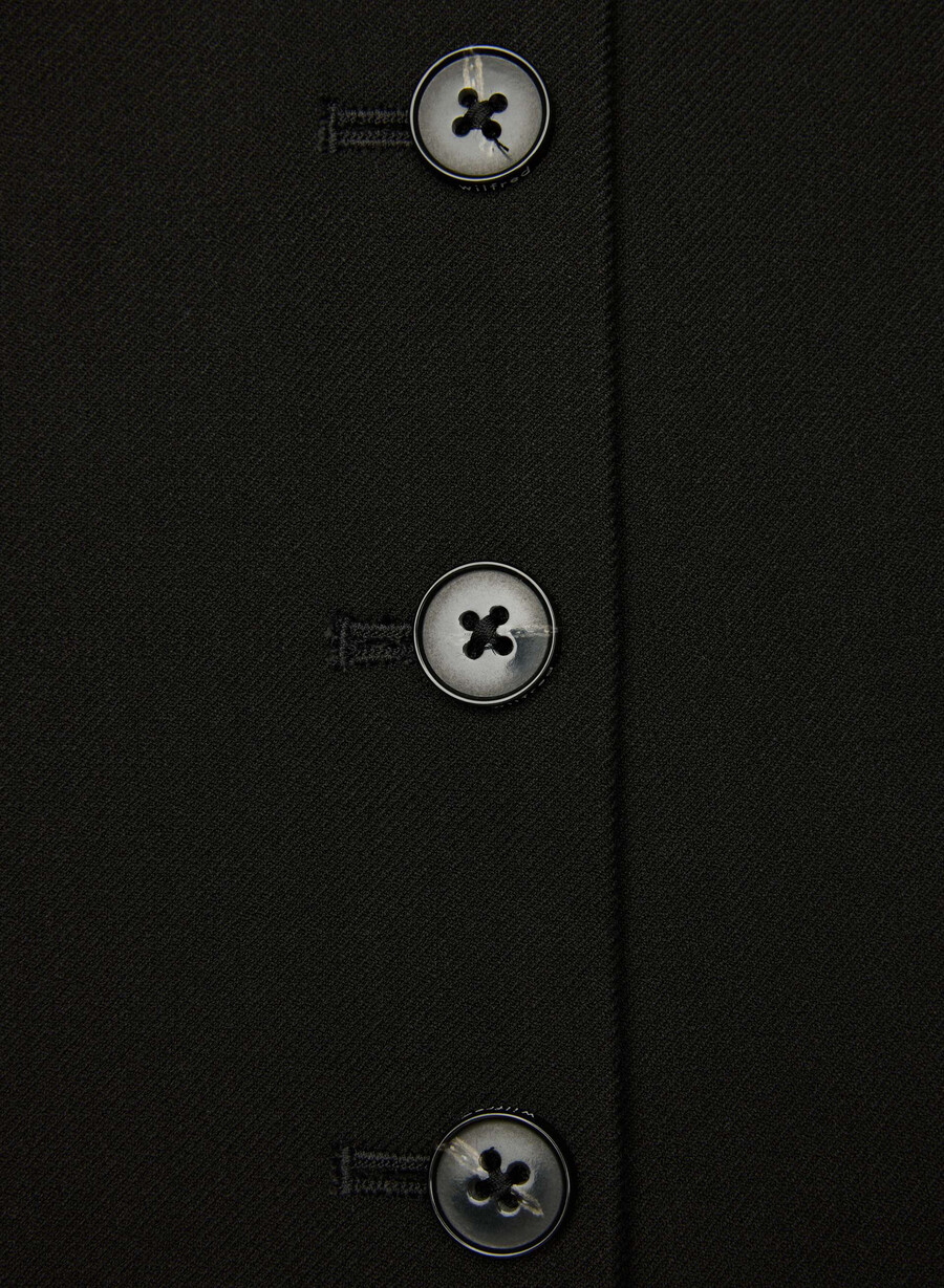 vestă duet - twill negru