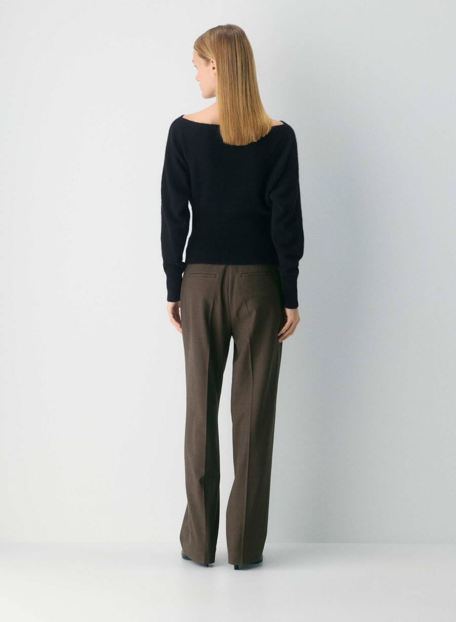pantaloni de croitorie - twill merle chk cl tph chr