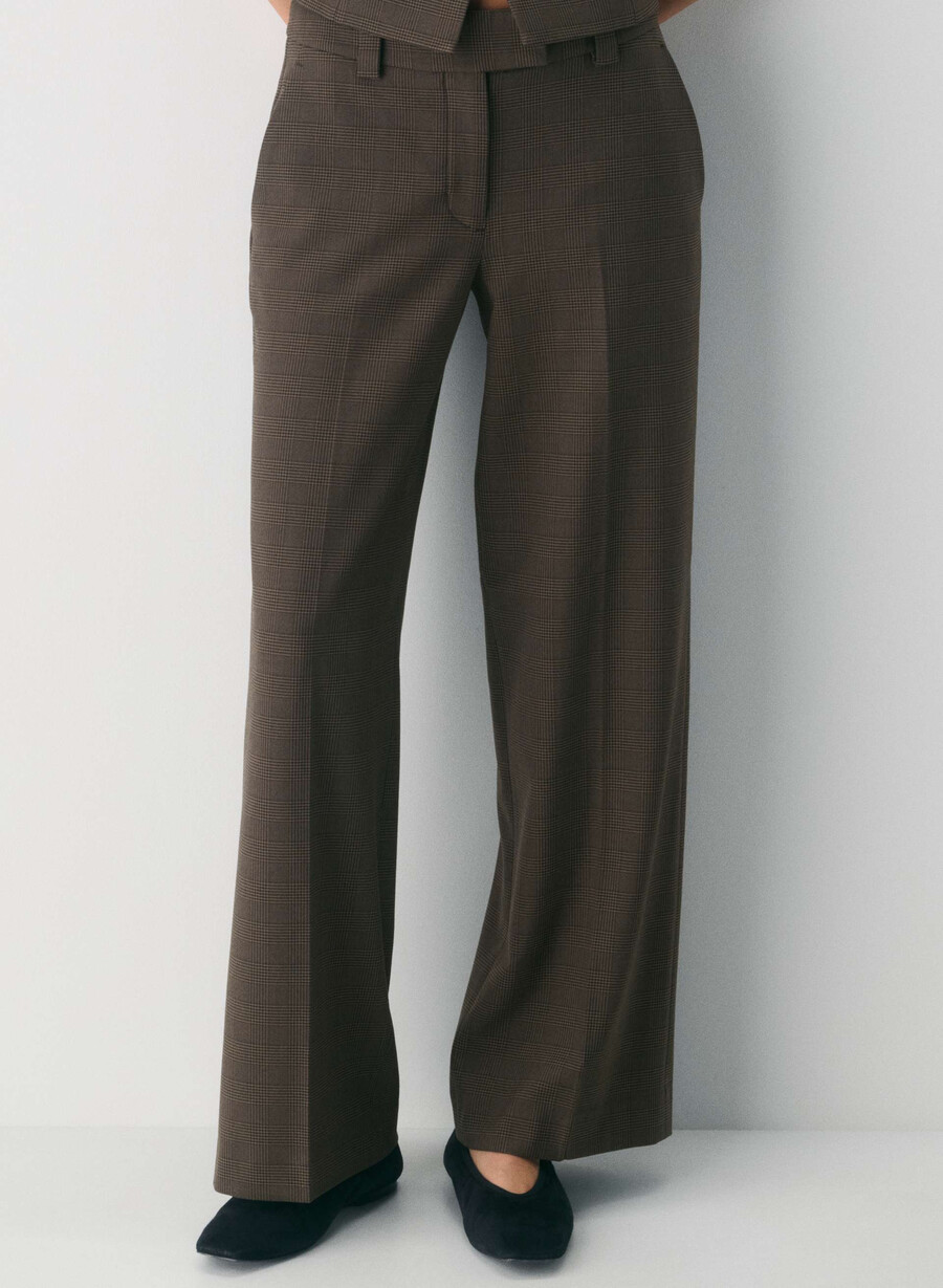 pantaloni seville - twill merle chk cl tph ch