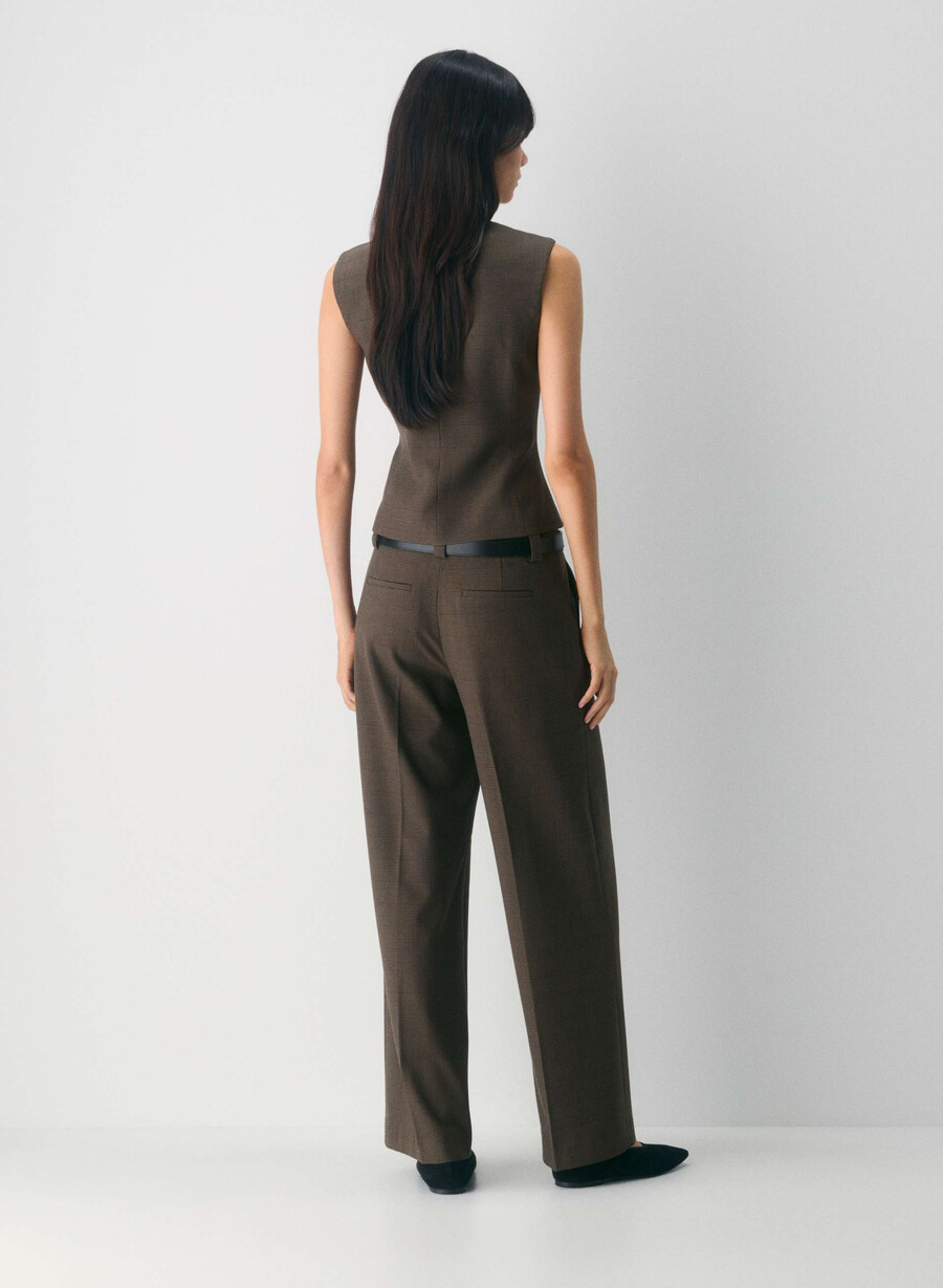 pantaloni seville - twill merle chk cl tph ch