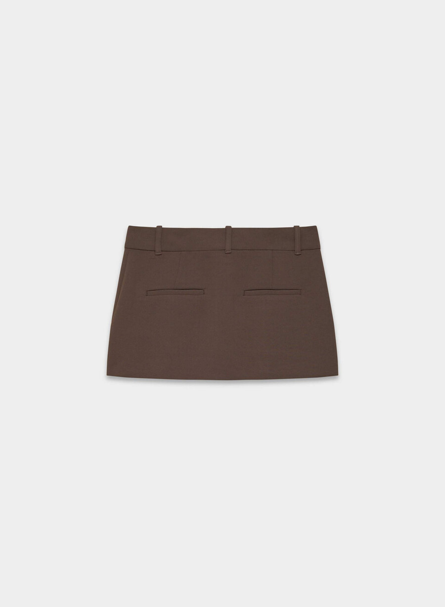 pantaloni scurți define - crepette maro mocha rich