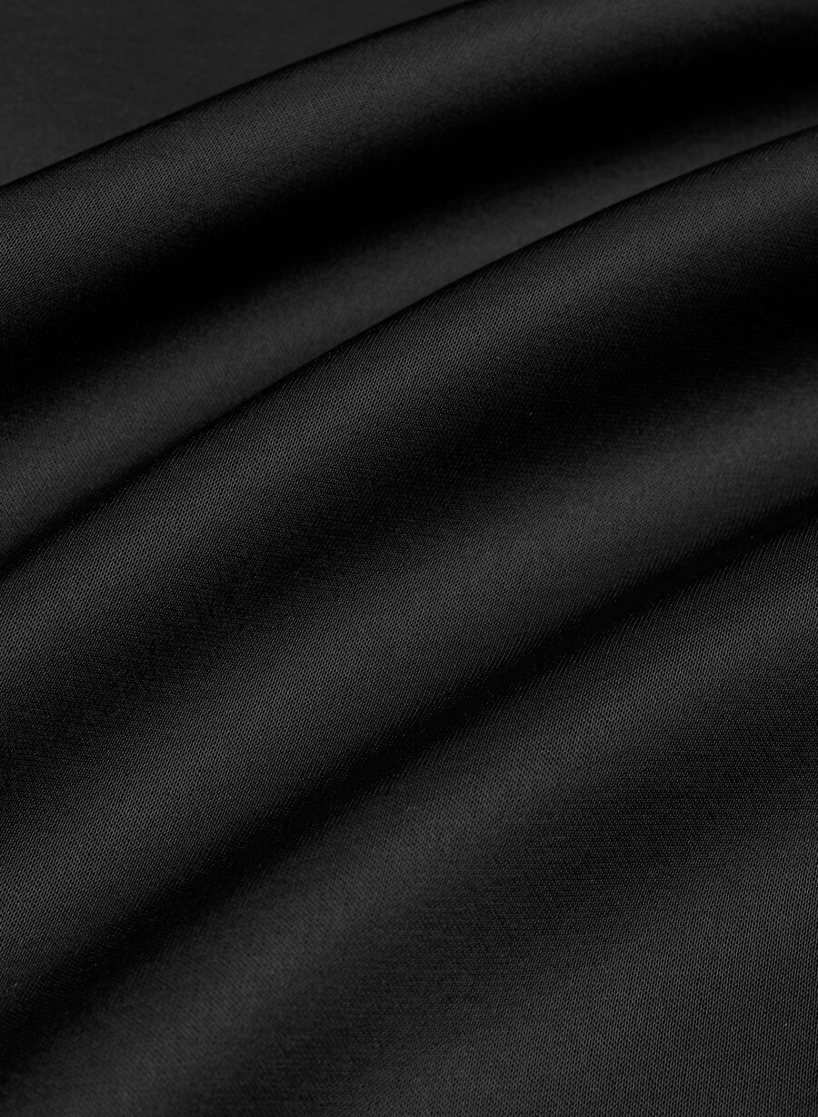 rochie pavilion din satin negru