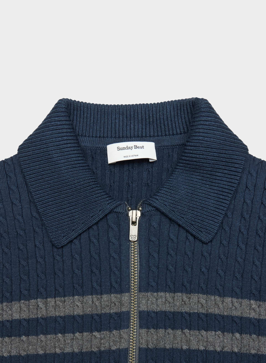 bluză cu fermoar cotton charm meadow lt birch admiral