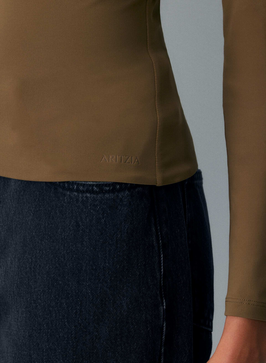 tricou cu mânecă lungă original contour archer cello maro
