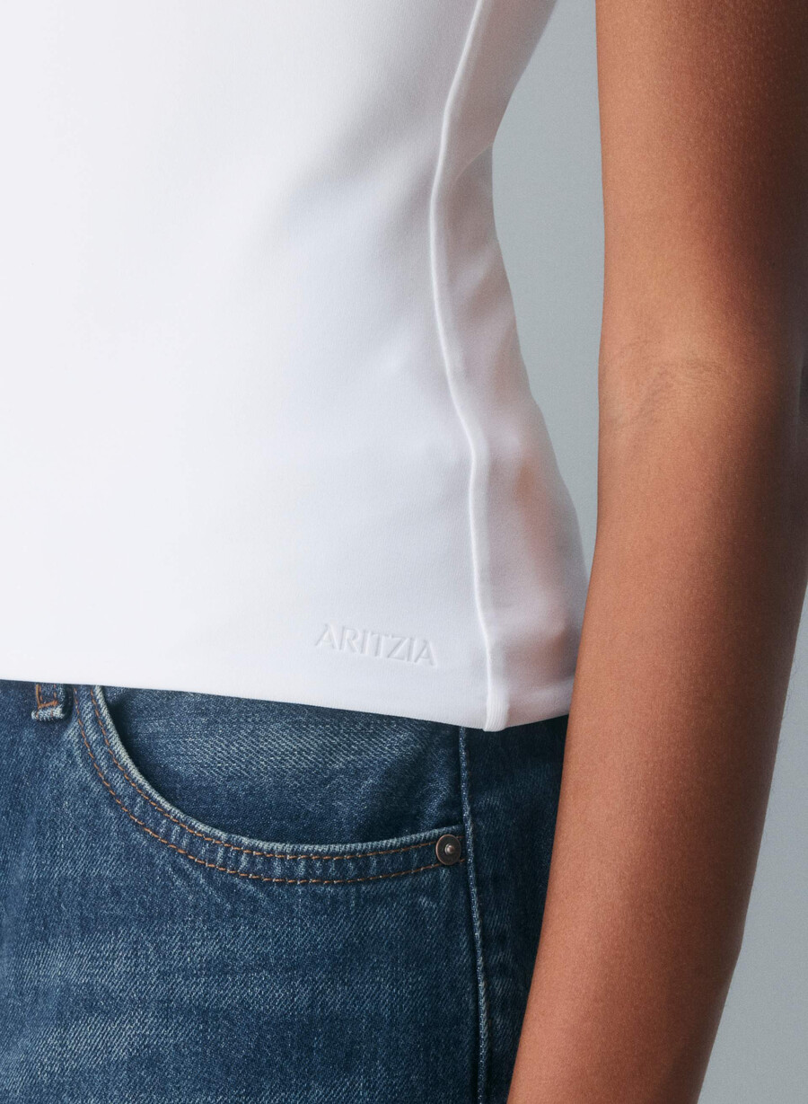 tricou original contour sophomore alb brillant