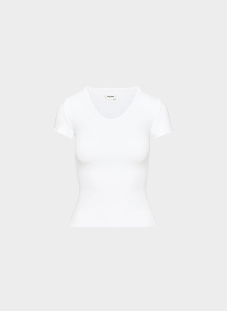 tricou original contour sophomore alb brillant