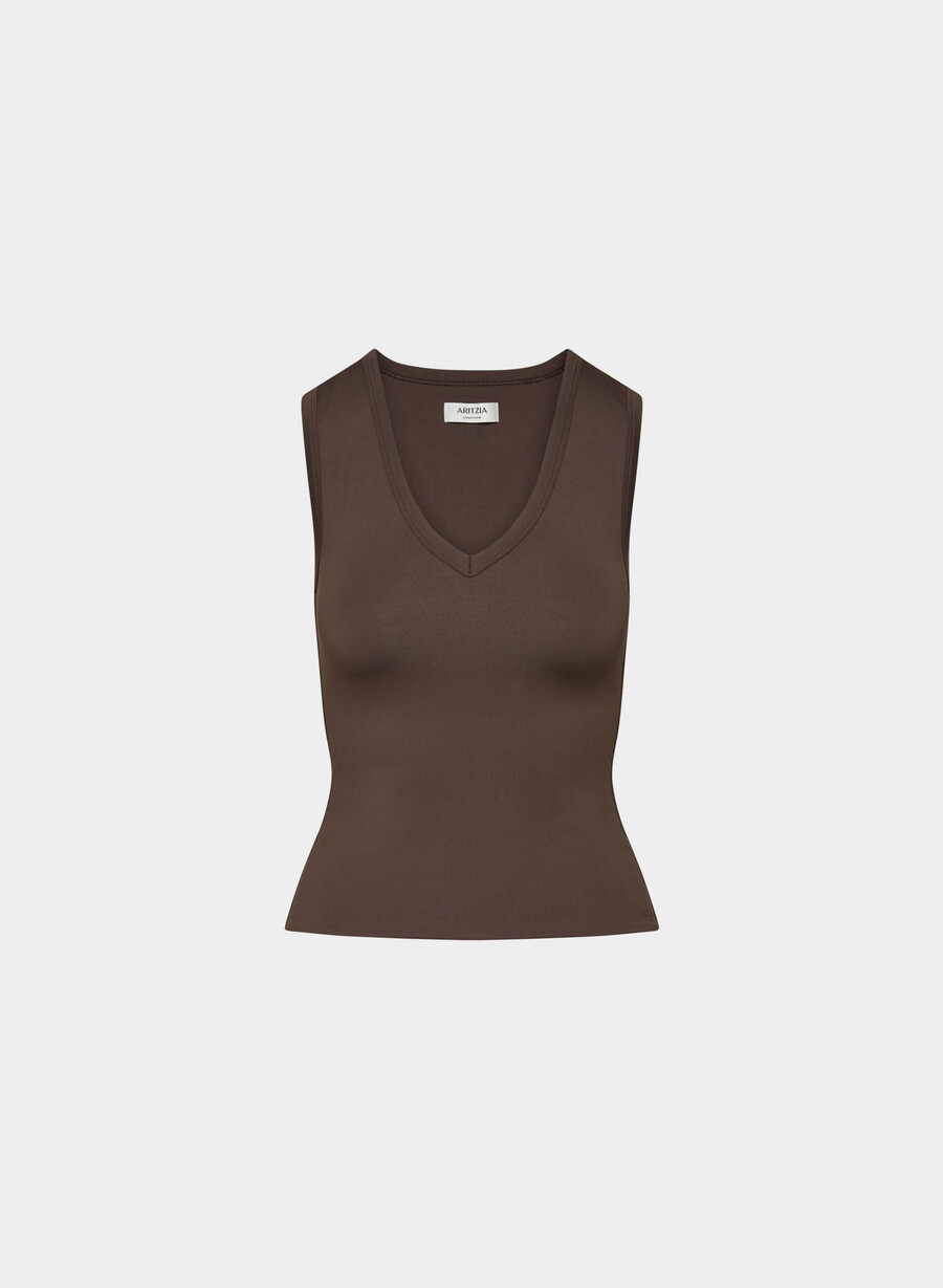 bluză originală contour shoreline maro intens cu imprimeu rich mocha brown