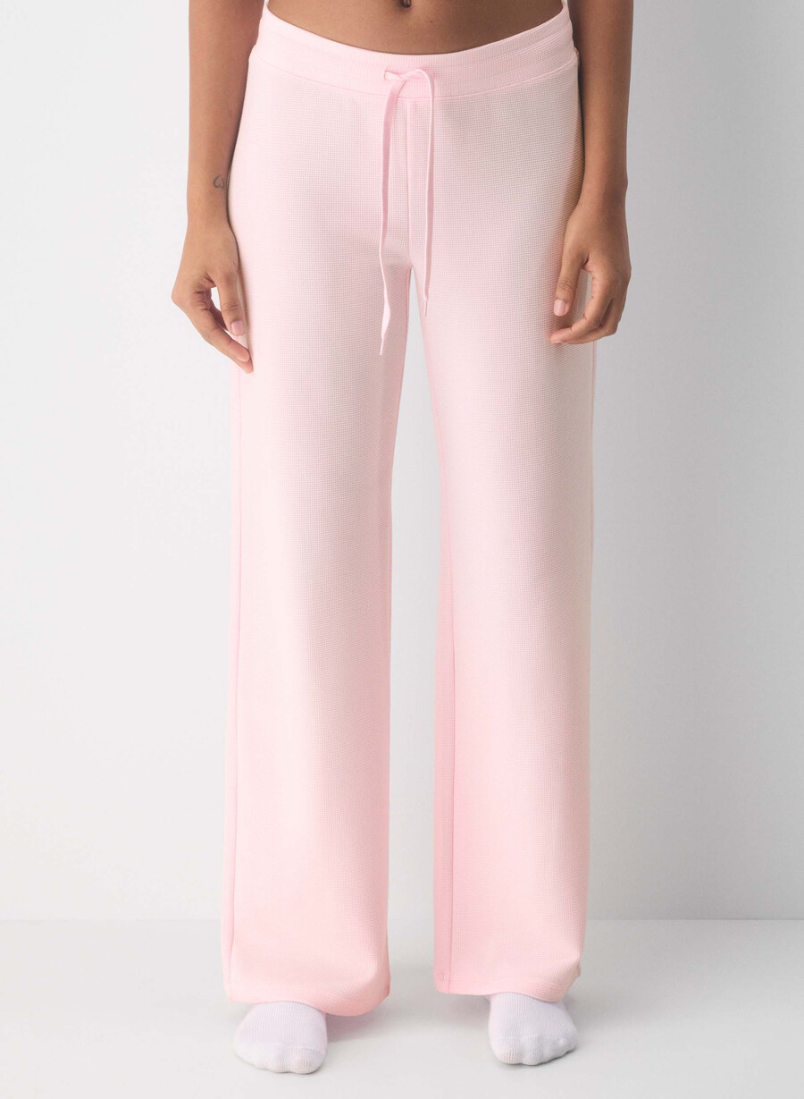 pantaloni wafflex marks villa pink