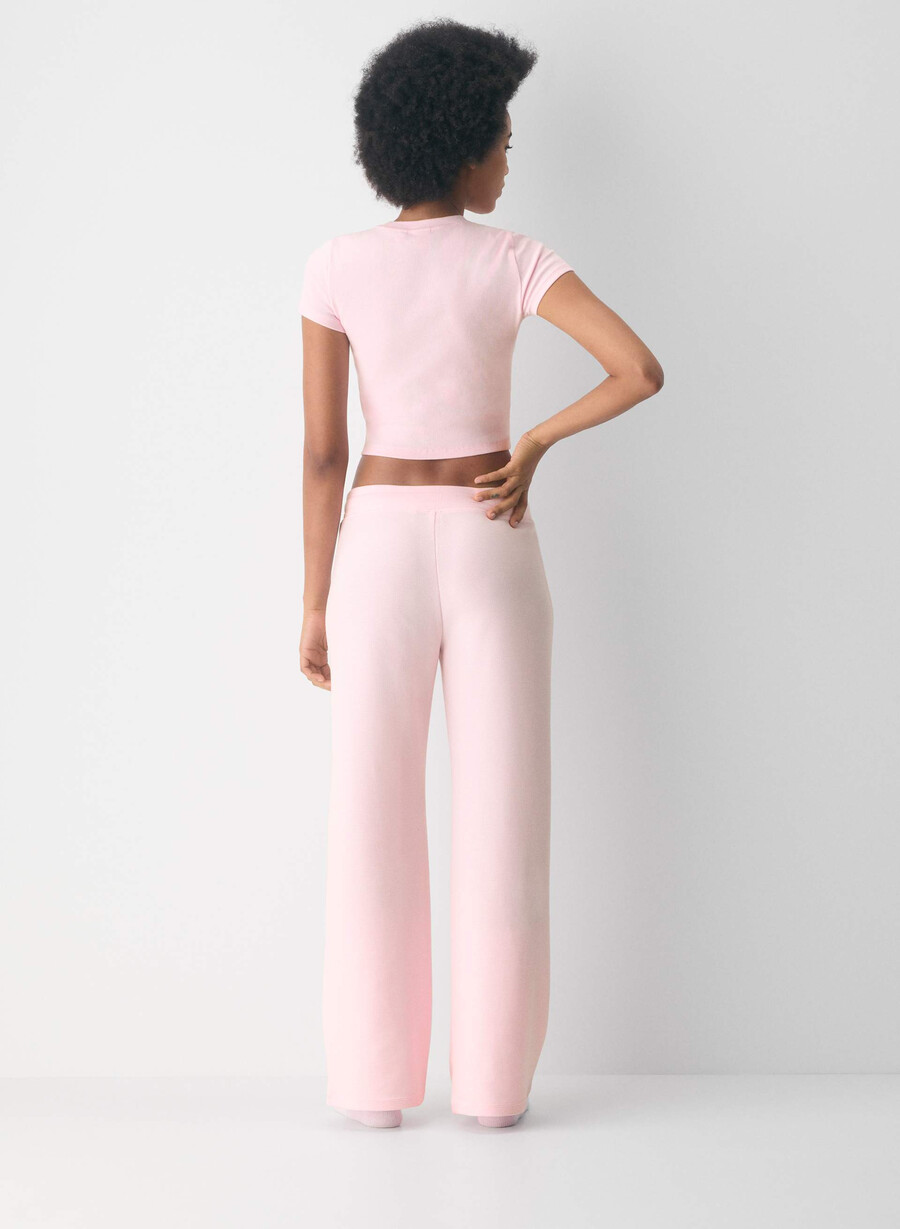 pantaloni wafflex marks villa pink