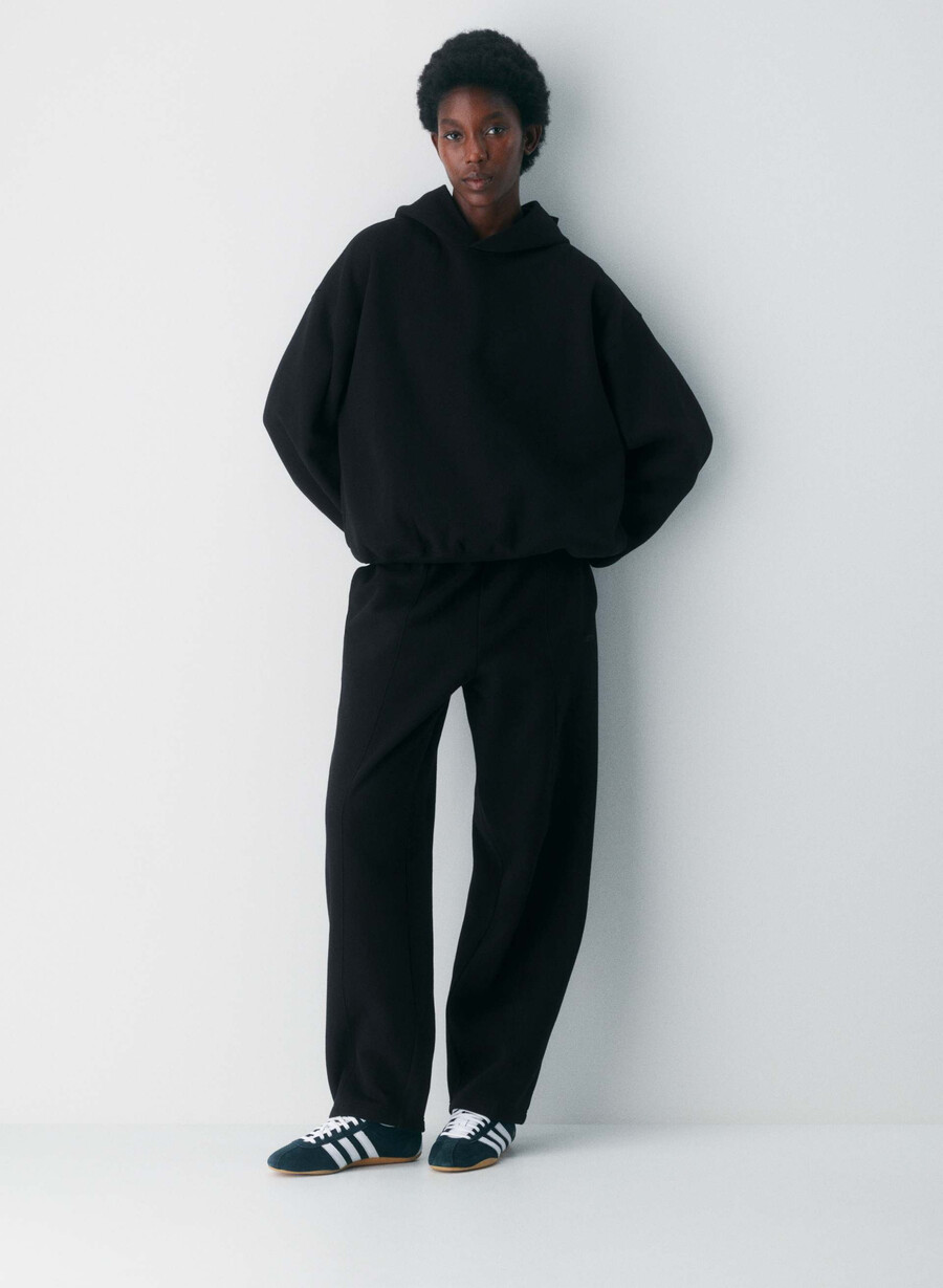 hanorac cozy sweatfleece mega negru