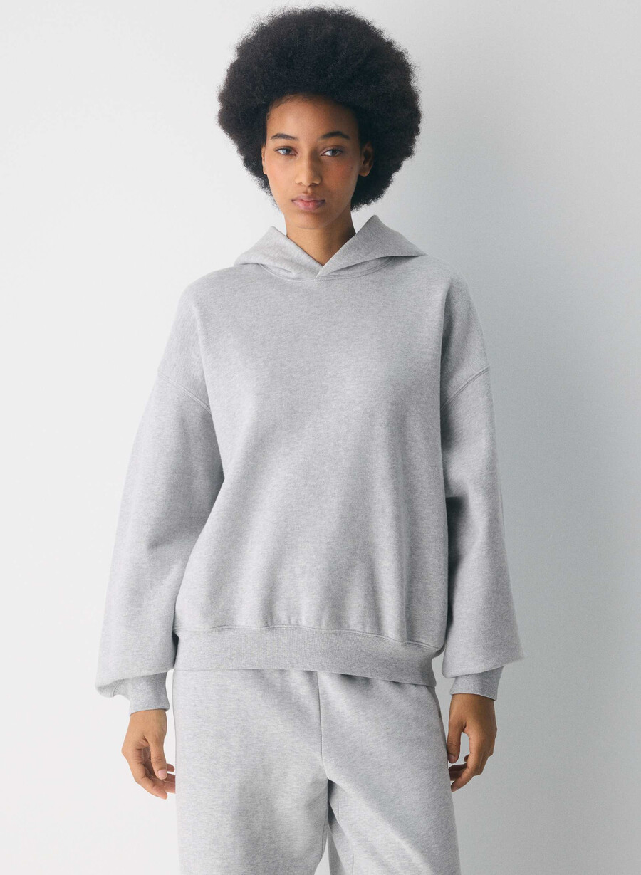 hanorac cozy sweatfleece mega heather chrome