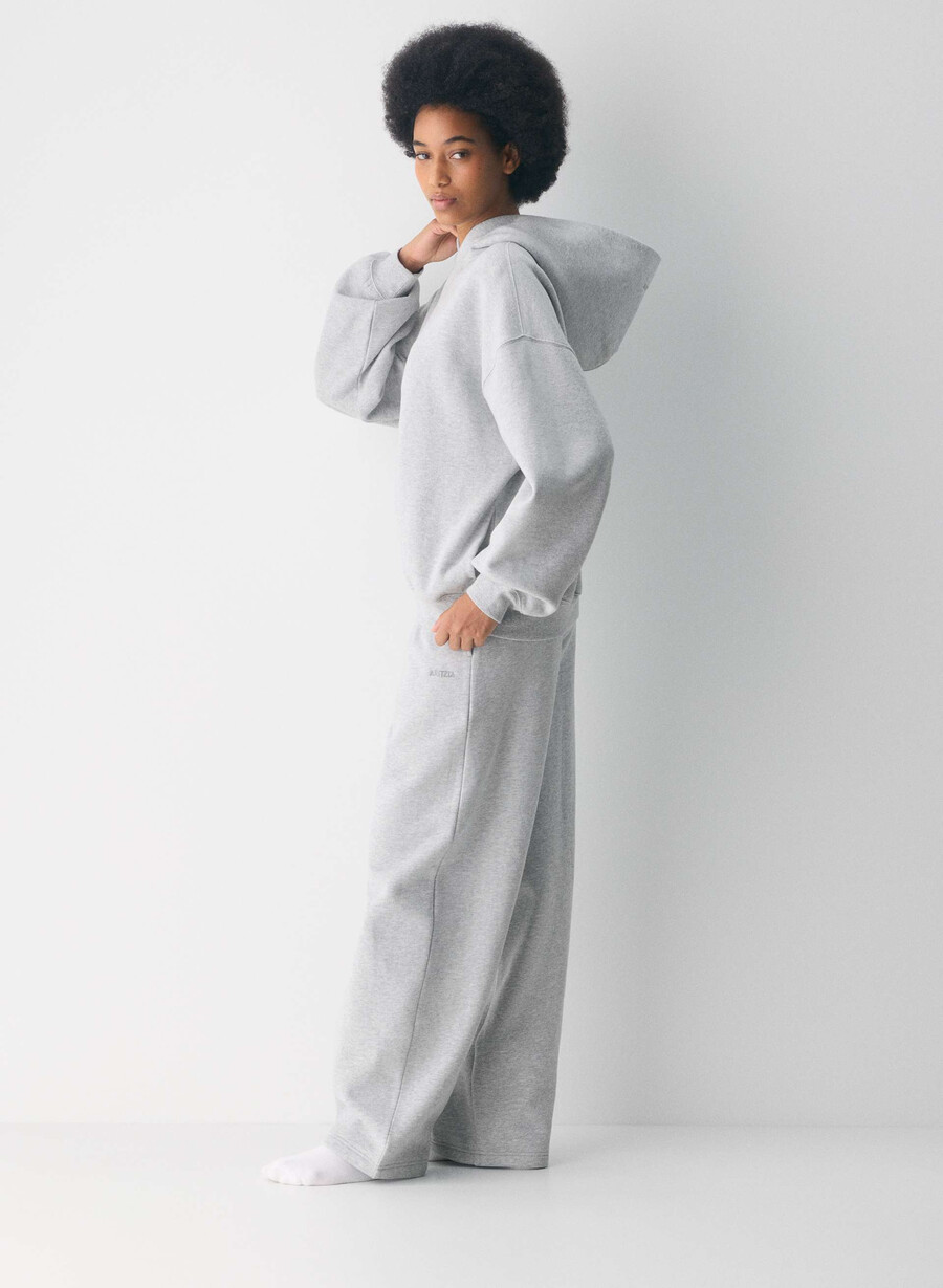 hanorac cozy sweatfleece mega heather chrome