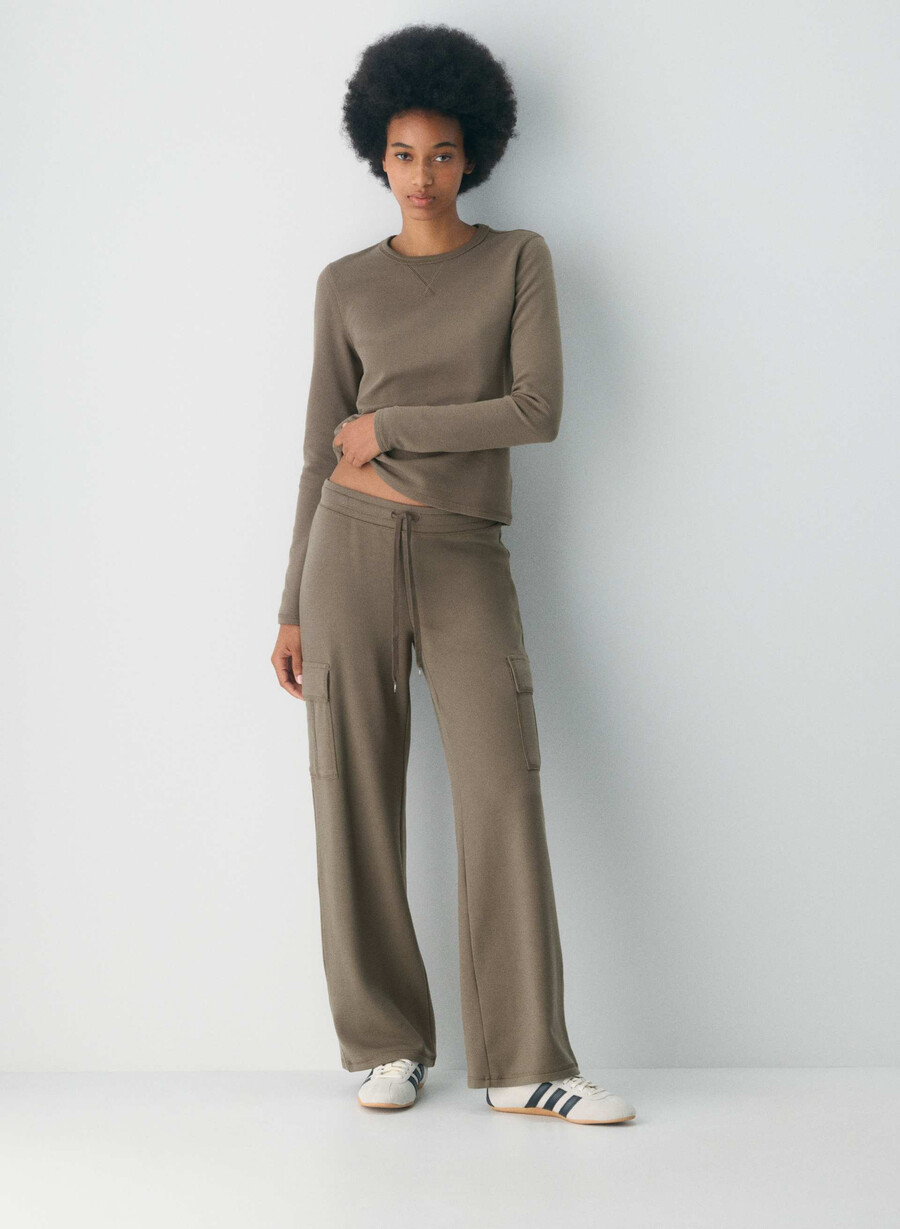 pantaloni cargo wafflex pike negri
